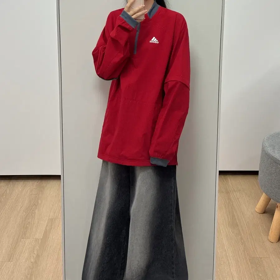 (소매탈부착) 아디다스 하프집업 컨버터블 트레이닝 탑
