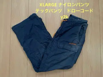 XLARGE 나일론 테크 팬츠 드로 코드 y2k
