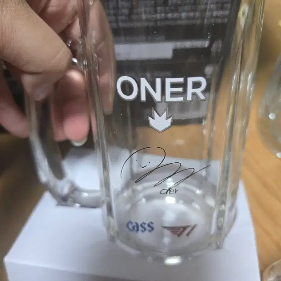 T1 x CASS 오너 oner 문현준 맥주잔