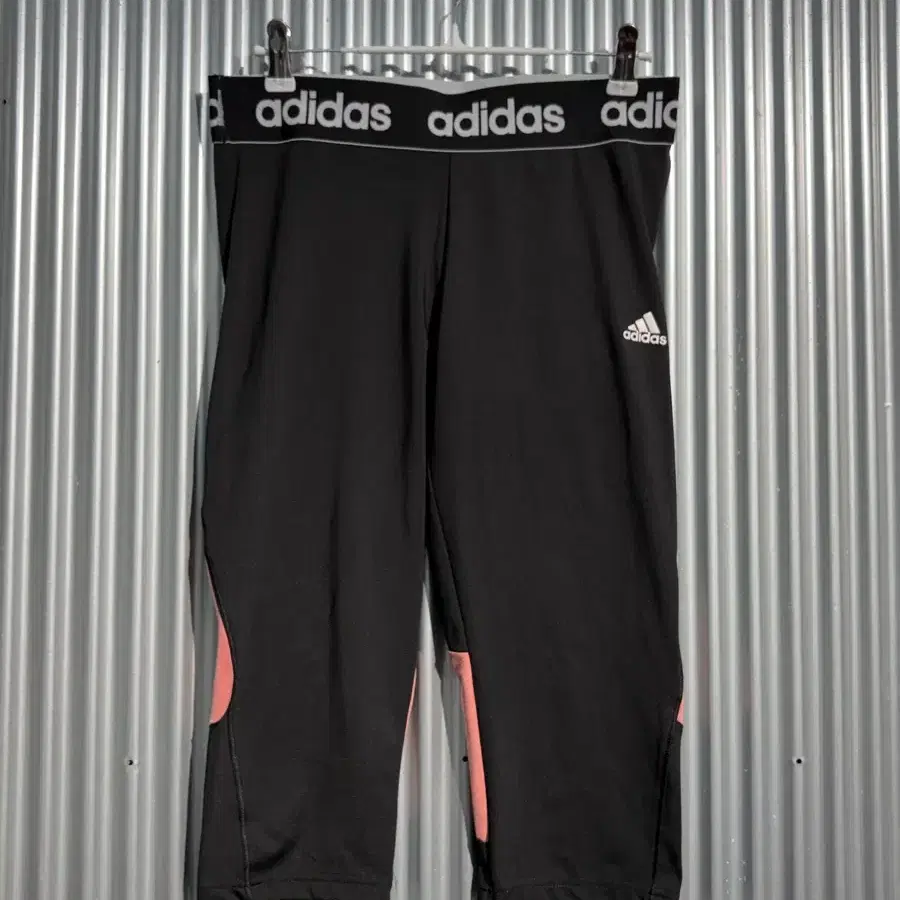 [M] 아디다스 adidas 클라이마쿨 7부 레깅스 블랙 핑크 1.9