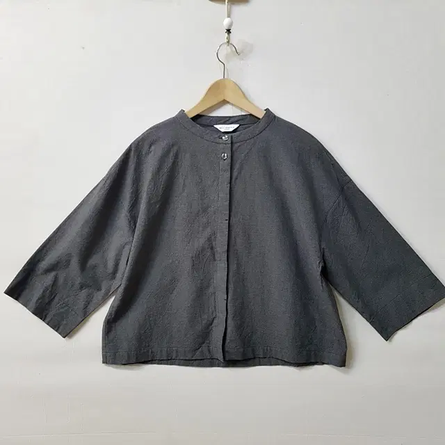 SELF SERVICE expend 잔체크 블라우스 차콜