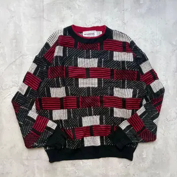 [ McGREGOR ] 80~90s 올 패턴 아크릴 스웨터 M 사이즈
