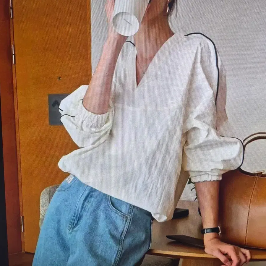 (해외배송)여성 브이넥 셔츠 3컬러