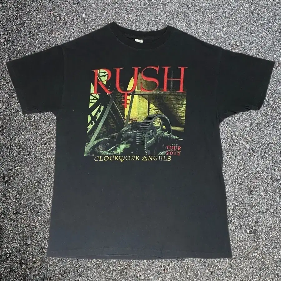 러쉬 RUSH 2012 Clockwork Angels 밴드 티셔츠 M