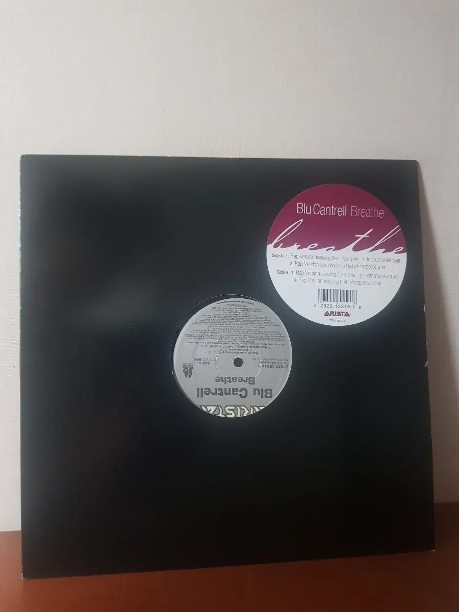 흑인음악 외힙 Blu Cantrell Breathe 미국반 12인치싱글 바이닐vinyl 알앤비r&b 힙합엘피