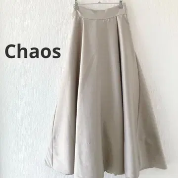 Chaos 카오스 바 턱 스커트 베이지 size36