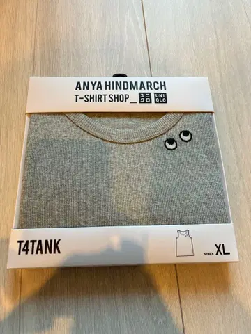 UNIQLO ANYA HINDMARCH T4TAN 탱크탑 그레이 XL