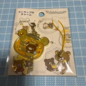 리락쿠마 차이로이코구마 꿀 스트랩 부착 참