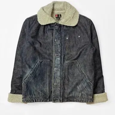 디젤 DIESEL 00's 워시드 쉐르파 시어링 데님 자켓 R3444