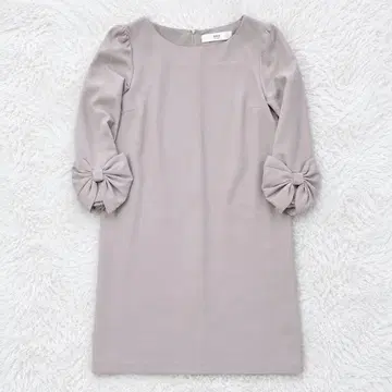 tocco closet 토코 클로젯 소매 리본 원피스 그레이지