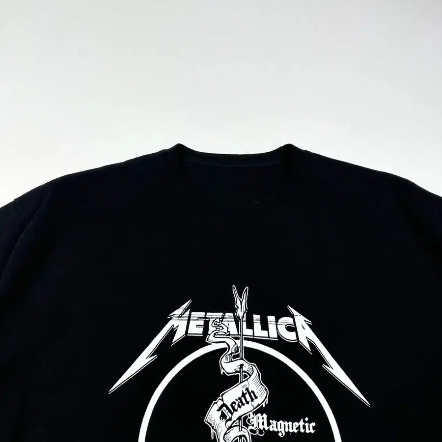 VTG 빈티지 메탈리카 블랙 반팔티셔츠 (XL)