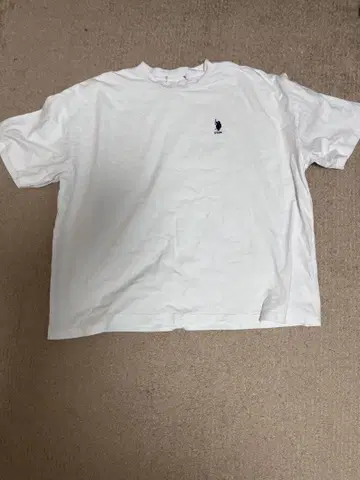 U.S. POLO ASSN. 원포인트 로고 T셔츠 화이트