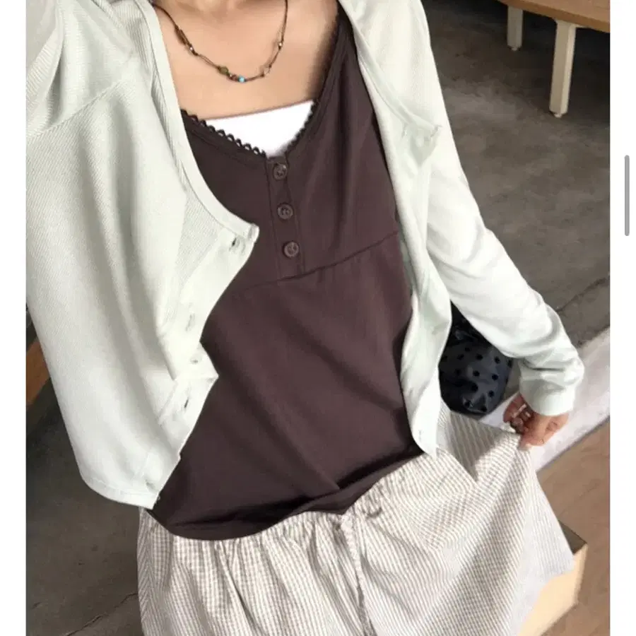 민트 가디건