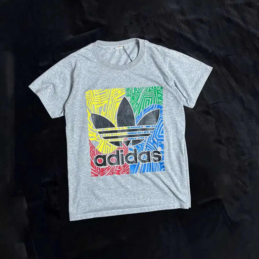 일본빈티지 adidas 로고 티셔츠
