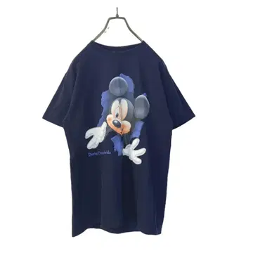 [양면] 00s Disney 디즈니 드림즈 플로리다 뚫린 미키 티셔츠