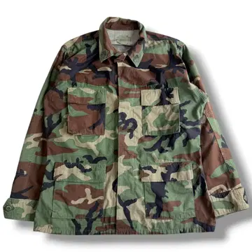 90s 미군 실물 우드랜드 카모 BDU 자켓 컴뱃 M-R