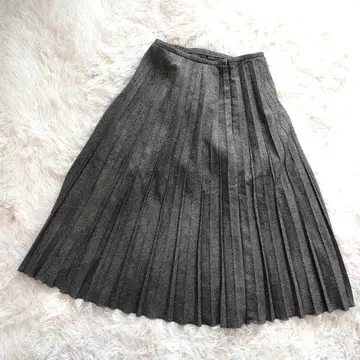 MK MICHEL KLEIN 플리츠 스커트 그레이 계열 (36)