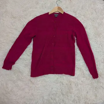 (Eddie Bauer) 빨간색 버튼 달린 가디건 (XS)