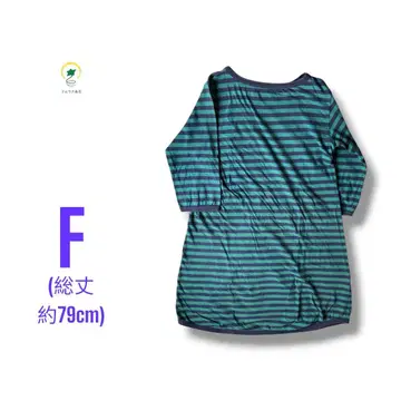 [각종 할인] BEAMS BOY 보더 티셔츠 칠부 소매 원피스 F