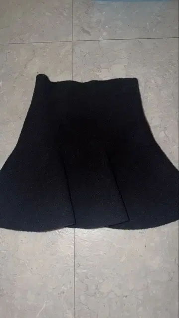 여성용 미니 스커트 블랙 플레어 Darich