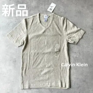 캘빈클라인 CK 리브 V넥 T셔츠 새상품 베이지 M1661