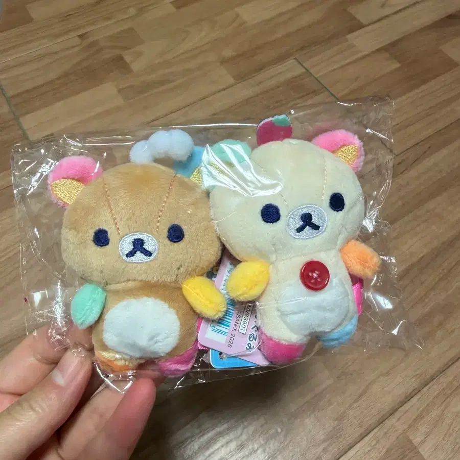 리락쿠마 인형 키링 2개 세트