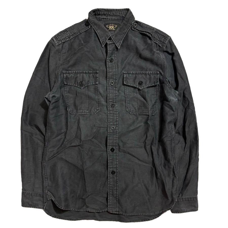 00s RRL 더블알엘 코튼 리넨 밀리터리 워크 셔츠