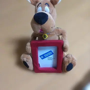 레트로 Scooby-Doo 사진 프레임 봉제 인형