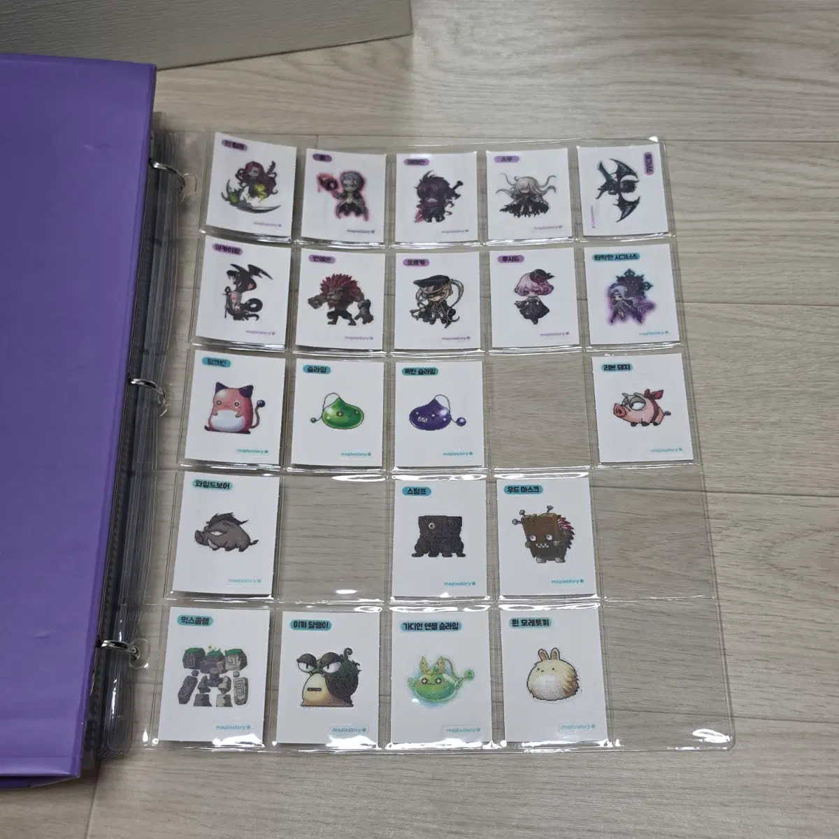 메이플스토리 띠부씰 시즌1 일괄 판매(54종)