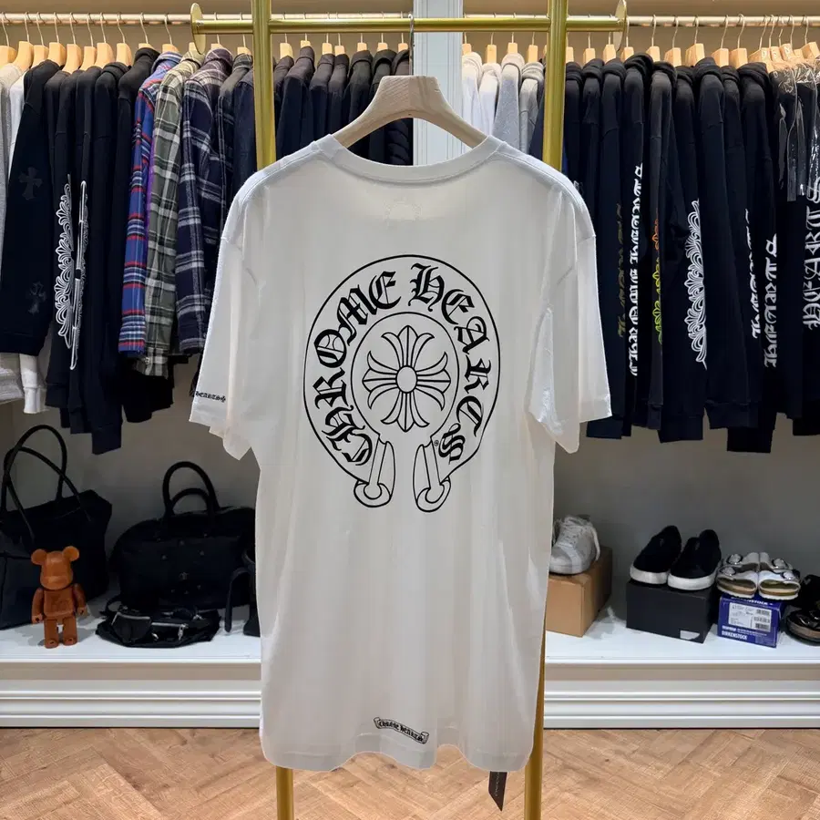 [리온명품] XL /크롬하츠 홀스슈 로고 티셔츠 화이트