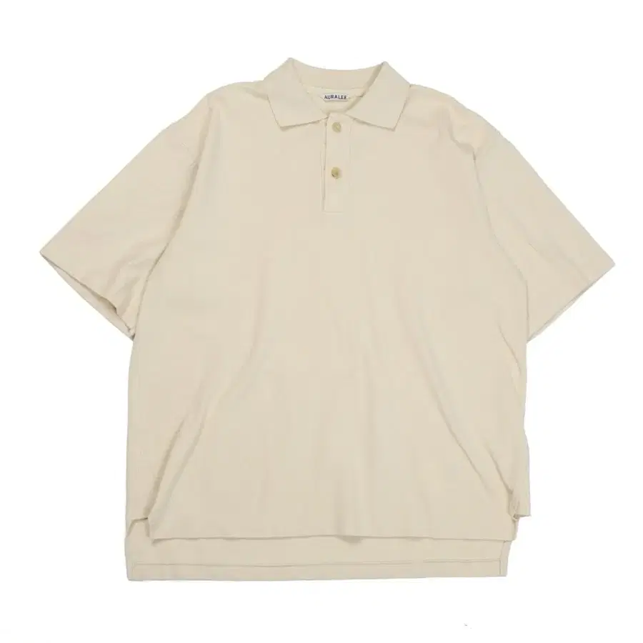 오라리 Auralee Cotton Polo T-shirt