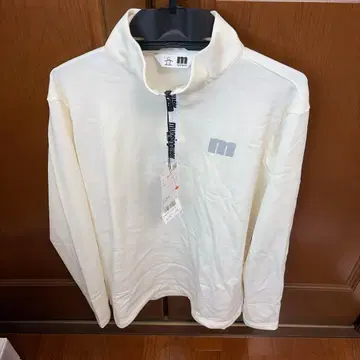 Munsingwear 골프웨어 하프 지퍼 셔츠 화이트