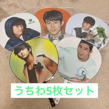2PM 굿즈 택연 부채 5장 세트