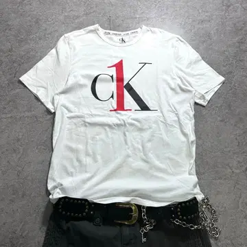 00s [ CK ] logo-t-shirt/Y2K/swag cityboy 시크 스타일