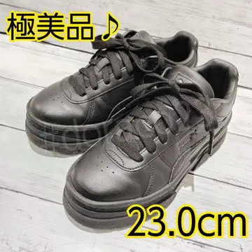 새상품급/23cm PUMA RIVO Wns 리보 통굽 올블랙