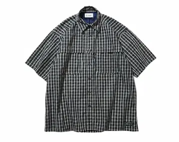 Foxfire/별주 낚시 포켓 숏 슬리브 체크 셔츠
