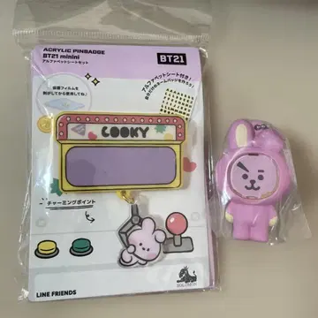 BT21minini COOKY 아크릴 핀 배지 사진 프레임 마스코트