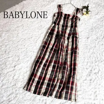 BABYLONE 바빌론 린넨 체크 올인원 완판템 24SS