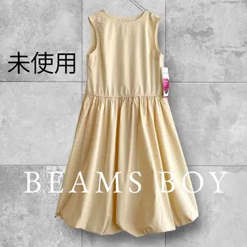 미사용 빔즈 보이 BEAMS BOY 벌룬 슬리브리스 원피스