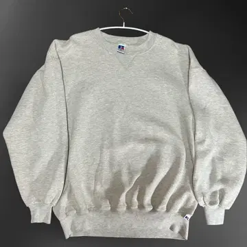 90s USA제 RUSSELL ATHLETIC 앞V 맨투맨 그레이 XXL
