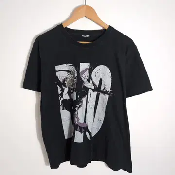 00s vintage 죠죠의 기묘한 모험 애니메이션 티셔츠 블랙 DIO 구제 의류