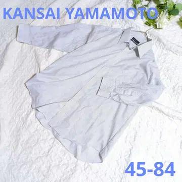 [ KANSAI YAMAMOTO ] 긴팔 와이셔츠 블루 스트라이프 45-84