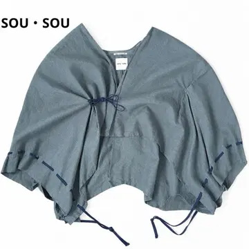 SOU SOU 린넨 키사라기 소매 조임 린넨 100% F 일본제 소우소우