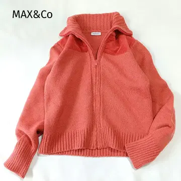 MAX&Co 맥스앤코 집업 니트 자켓 M 레드