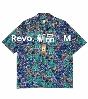 Revo. 반팔 셔츠 빈티지 오버 셔츠 올 패턴 M