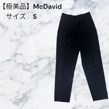 [컨디션 최상] McDavid REDA ACTIVE 울 팬츠 44 블랙 이탈리아 원단