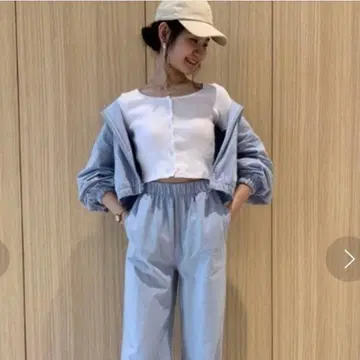 GAP 갭 워싱 로우 저지 크롭 후드티