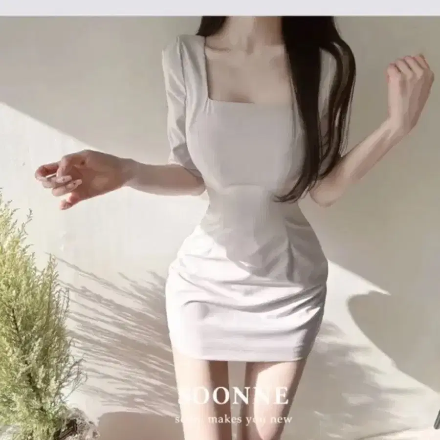 셀로즈 스퀘어넥 오피스 원피스 소개팅룩 하객룩 여친룩