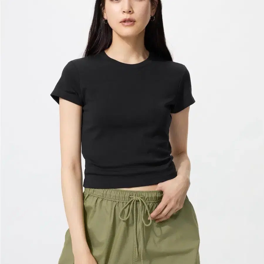 유니클로 미니T 블랙 s