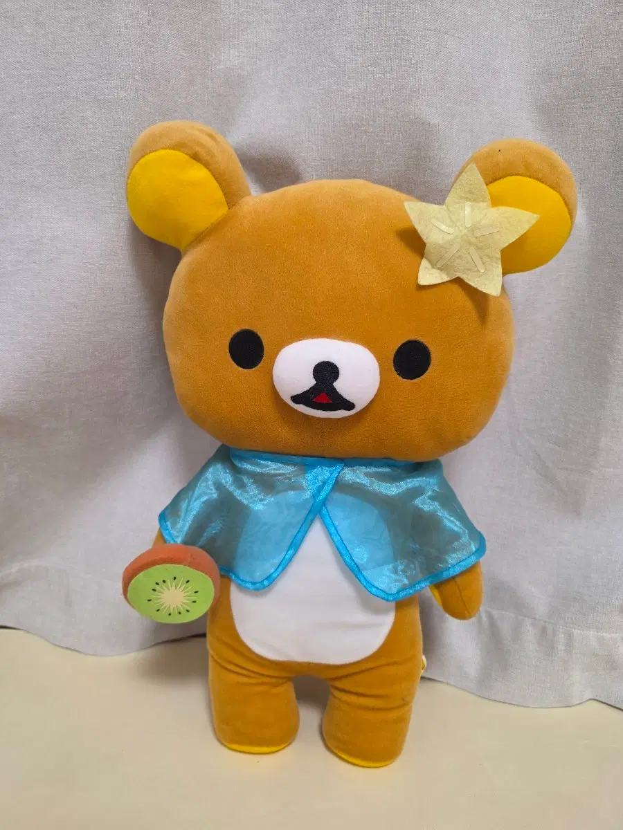 리락쿠마 키위 망토 인형